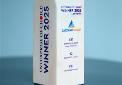 Tập đoàn Đất Xanh lập cú “hat-trick” giải thưởng tại Lễ vinh danh “Doanh nghiệp yêu thích 2025 - Enterprise of Choice”