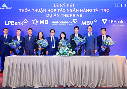 Đất Xanh ký kết hợp tác triển khai The Privé với các ngân hàng và đơn vị phân phối lớn